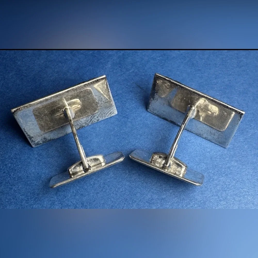 G.I.F.A. Gilded 830S Silver Cufflinks Produced By Guldsmedenes Indkøbsforening
